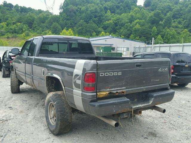 1B7KF23631J616354 - 2001 DODGE RAM 2500 GRAY photo 3