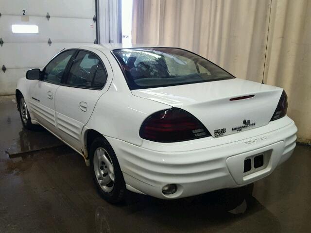 1G2NE52T3XC562760 - 1999 PONTIAC GRAND AM S თეთრი ფოტო 3