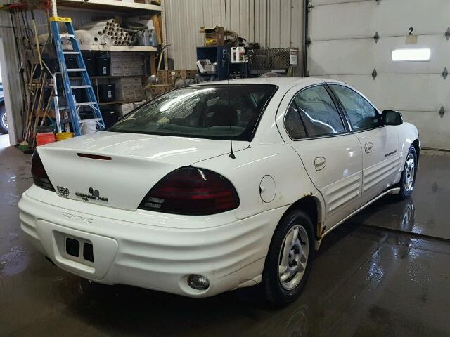 1G2NE52T3XC562760 - 1999 PONTIAC GRAND AM S თეთრი ფოტო 4