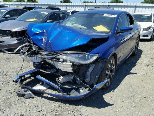 1C3CCCCG2FN507478 - 2015 CHRYSLER 200 C BLUE photo 2