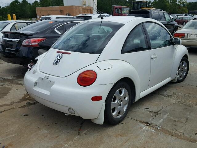 3VWCP21C12M414480 - 2002 VOLKSWAGEN NEW BEETLE WHITE photo 4