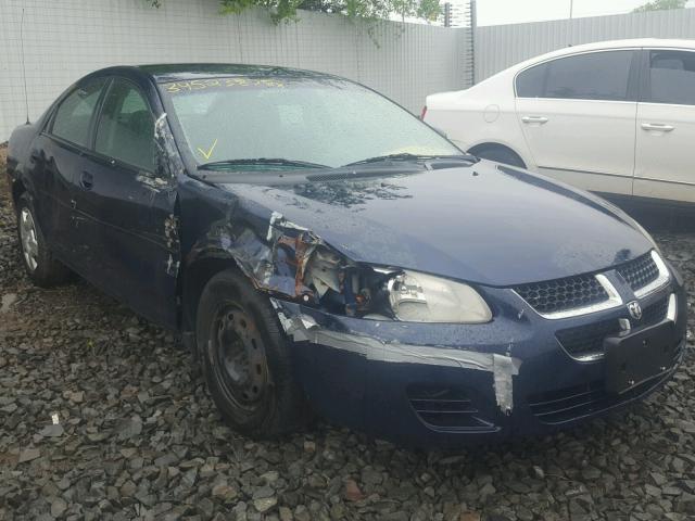 1B3AL46T36N134955 - 2006 DODGE STRATUS SX BLUE photo 1