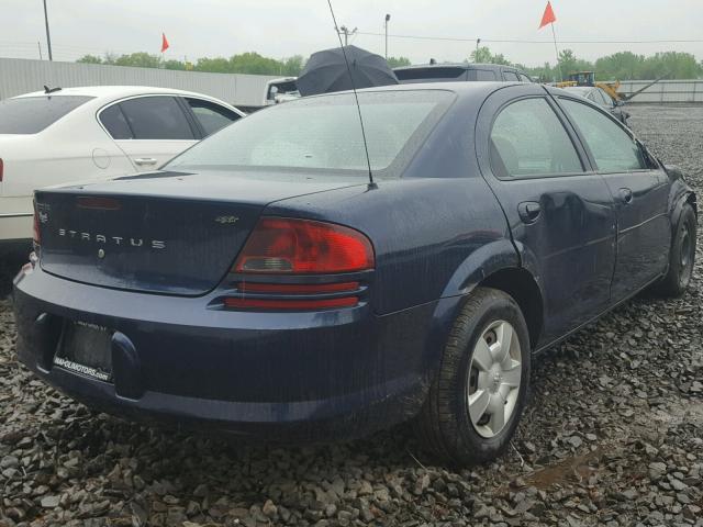 1B3AL46T36N134955 - 2006 DODGE STRATUS SX BLUE photo 4