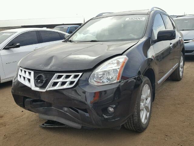 JN8AS5MV6CW404279 - 2012 NISSAN ROGUE BLACK photo 2