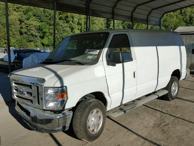 1FTNE2EW6DDA24141 - 2013 FORD ECONOLINE WHITE photo 2