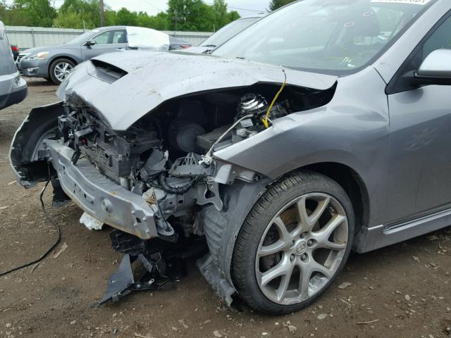 JM1BL1L47C1505987 - 2012 MAZDA SPEED 3 SILVER photo 9