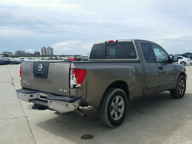 1N6BA06A48N309049 - 2008 NISSAN TITAN BROWN photo 4