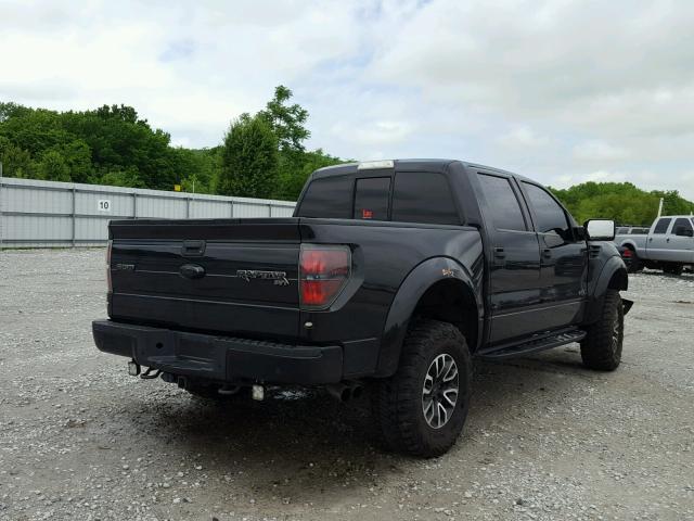 1FTFW1R61DFA43075 - 2013 FORD F150 SVT R BLACK photo 4