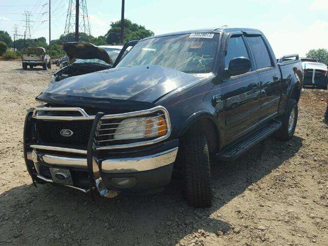 1FTRW08L81KE36993 - 2001 FORD F150 BLACK photo 2