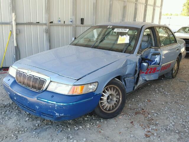 2MEFM75WXXX690841 - 1999 MERCURY GRAND MARQ BLUE photo 2