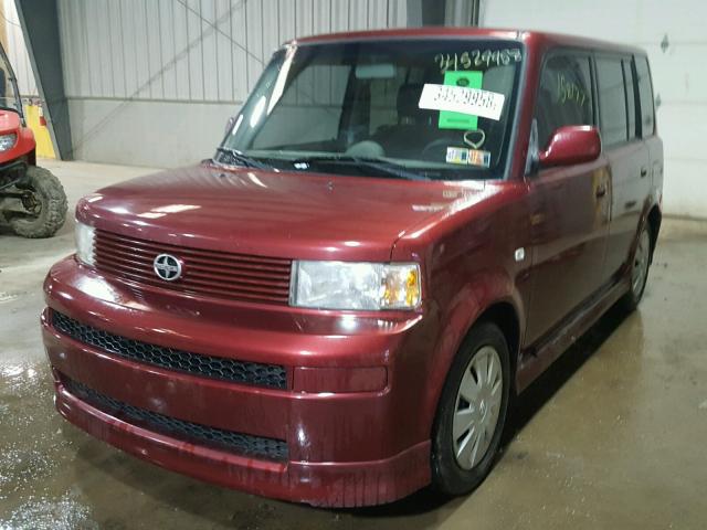 JTLKT334564105686 - 2006 TOYOTA SCION XB BURGUNDY photo 2