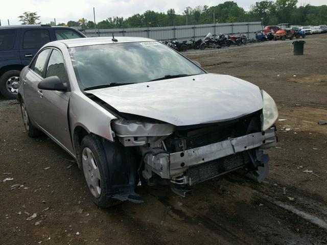 1G2ZF57B784138878 - 2008 PONTIAC G6 VALUE L SILVER photo 1