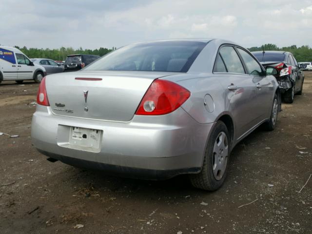 1G2ZF57B784138878 - 2008 PONTIAC G6 VALUE L SILVER photo 4