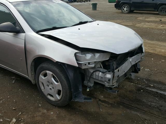 1G2ZF57B784138878 - 2008 PONTIAC G6 VALUE L SILVER photo 9