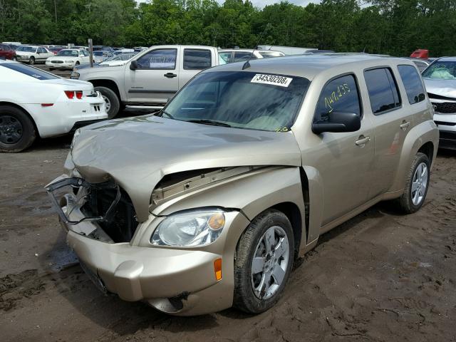3GNCA13D68S673417 - 2008 CHEVROLET HHR LS BEIGE photo 2