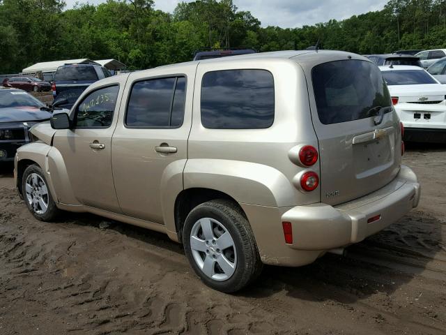 3GNCA13D68S673417 - 2008 CHEVROLET HHR LS BEIGE photo 3