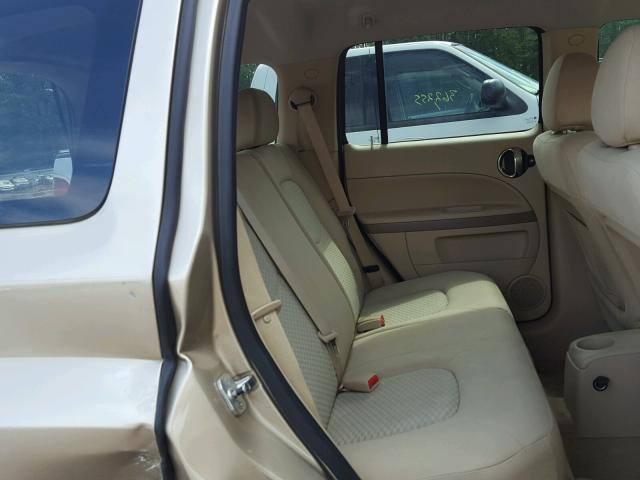 3GNCA13D68S673417 - 2008 CHEVROLET HHR LS BEIGE photo 6