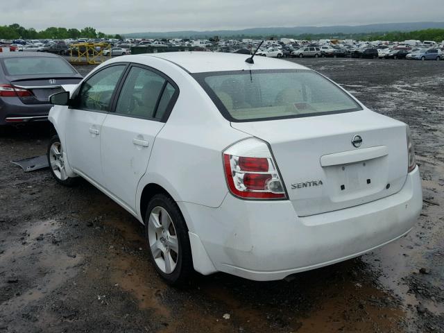 3N1AB61E88L737993 - 2008 NISSAN SENTRA 2.0 WHITE photo 3