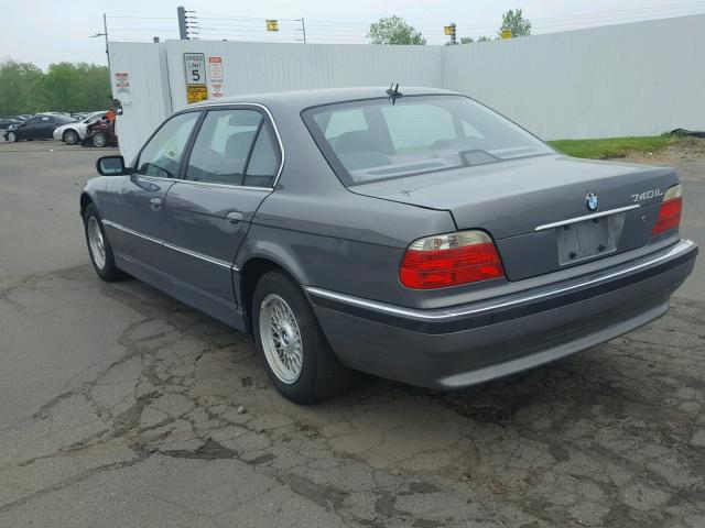 WBAGH83461DP29292 - 2001 BMW 740 IL GRAY photo 3