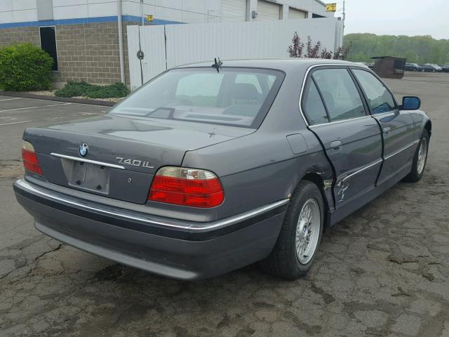WBAGH83461DP29292 - 2001 BMW 740 IL Сұр фото 4