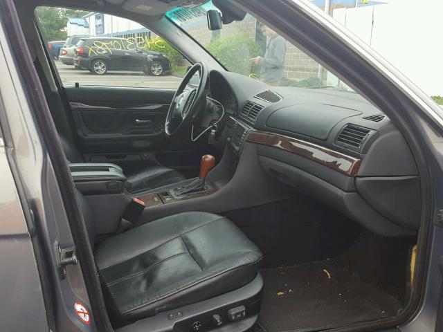 WBAGH83461DP29292 - 2001 BMW 740 IL Сұр фото 5