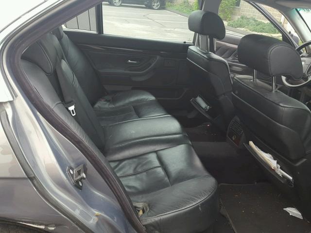 WBAGH83461DP29292 - 2001 BMW 740 IL Сұр фото 6