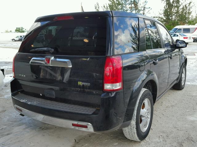 5GZCZ33Z37S864424 - 2007 SATURN VUE HYBRID BLACK photo 4