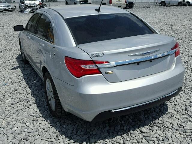 1C3CCBAG6CN261737 - 2012 CHRYSLER 200 LX SILVER photo 3