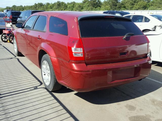 2D4FV47TX7H842954 - 2007 DODGE MAGNUM SE RED photo 3