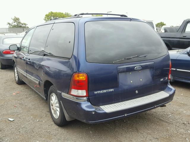 2FMDA5240XBC05219 - 1999 FORD WINDSTAR S BLUE photo 3