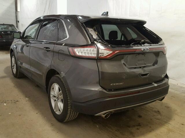 2FMPK4J94HBB71062 - 2017 FORD EDGE SEL GRAY photo 3