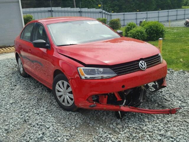 3VW2K7AJ0EM250276 - 2014 VOLKSWAGEN JETTA BASE 红色 照片 1