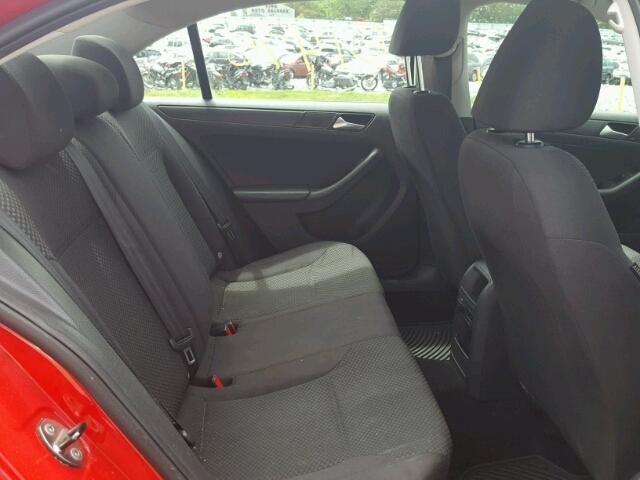 3VW2K7AJ0EM250276 - 2014 VOLKSWAGEN JETTA BASE 红色 照片 6