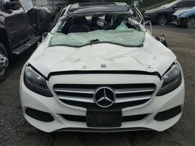 WDDWF4KB7JR345186 - 2018 MERCEDES-BENZ C 300 4MAT WHITE photo 9