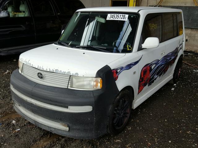 JTLKT324364105719 - 2006 TOYOTA SCION XB WHITE photo 2