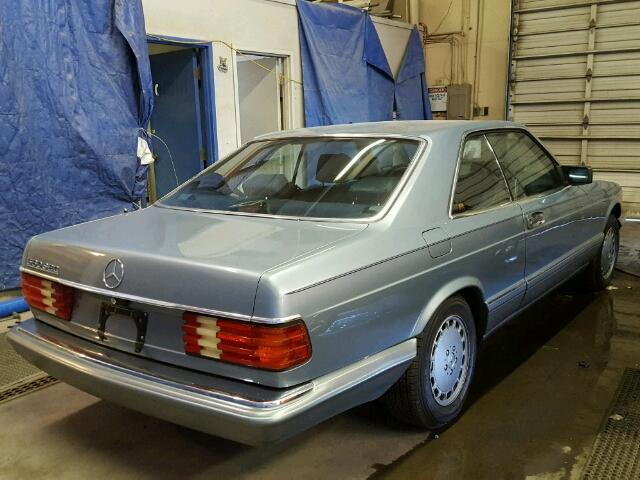 WDBCA45D7GA265904 - 1986 MERCEDES-BENZ 560 SEC BLUE photo 4