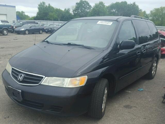 5FNRL18993B122045 - 2003 HONDA ODYSSEY EX BLACK photo 2