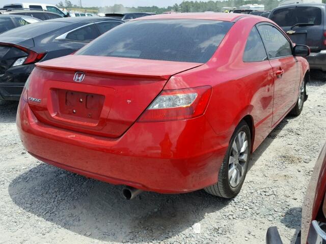 2HGFG12989H538916 - 2009 HONDA CIVIC EXL RED photo 4