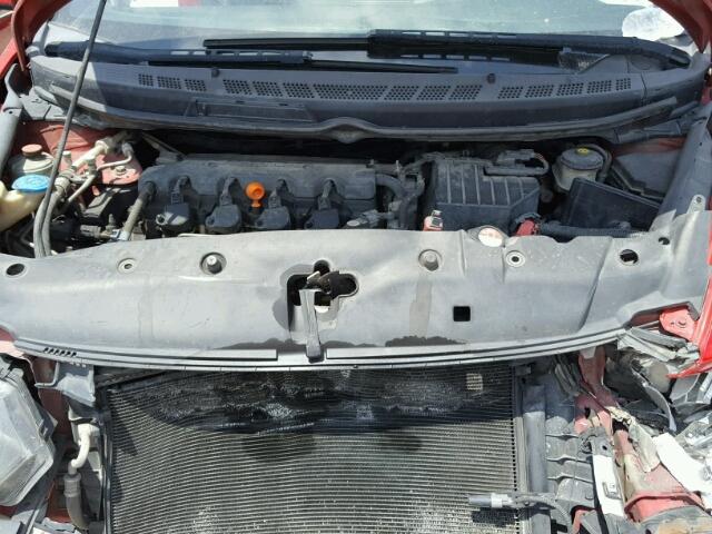 2HGFG12989H538916 - 2009 HONDA CIVIC EXL RED photo 7