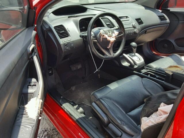 2HGFG12989H538916 - 2009 HONDA CIVIC EXL RED photo 9