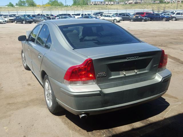 YV1RS592582682791 - 2008 VOLVO S60 2.5T GREEN photo 3