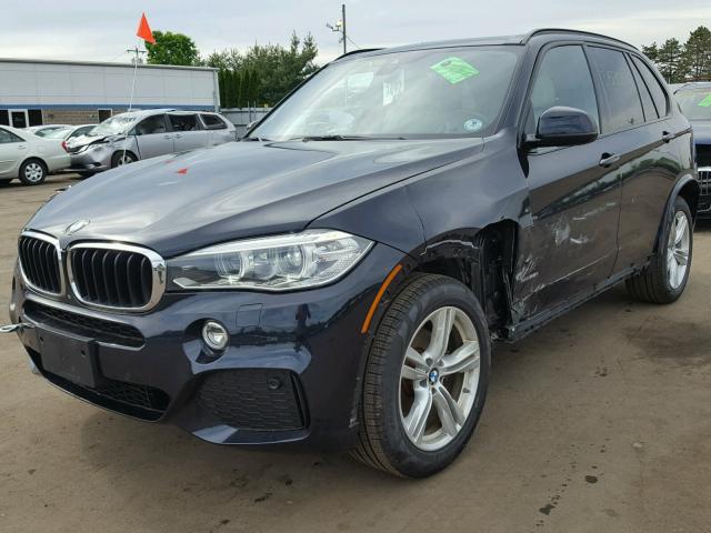 5UXKR0C5XF0K57387 - 2015 BMW X5 XDRIVE3 BLACK photo 2
