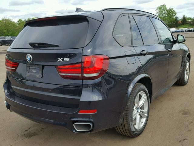 5UXKR0C5XF0K57387 - 2015 BMW X5 XDRIVE3 BLACK photo 4