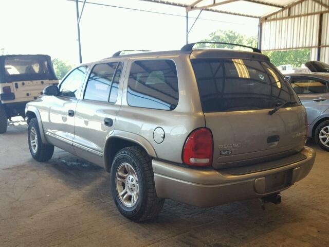 1D4HR48N53F615020 - 2003 DODGE DURANGO SL TAN photo 3