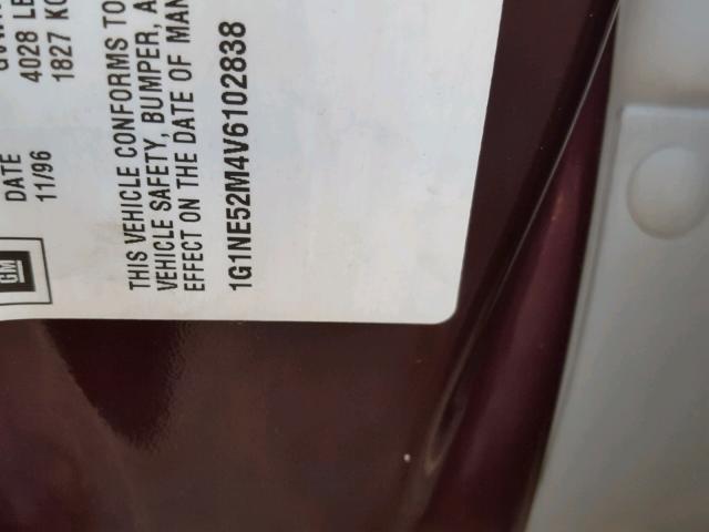 1G1NE52M4V6102838 - 1997 CHEVROLET MALIBU LS 勃艮第红 照片 10