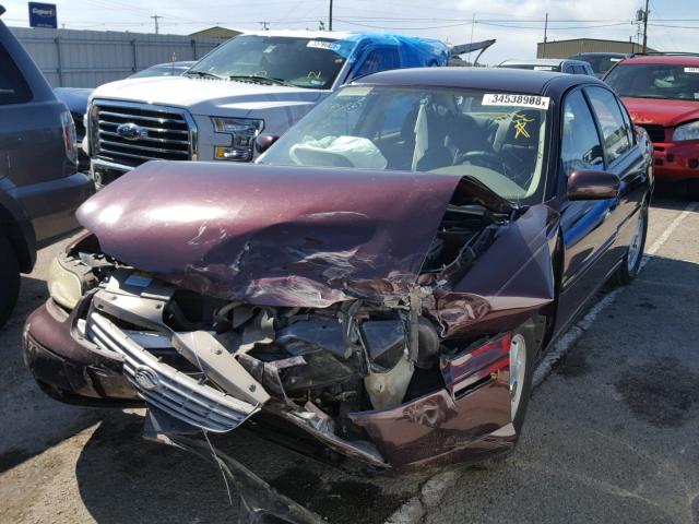 1G1NE52M4V6102838 - 1997 CHEVROLET MALIBU LS 勃艮第红 照片 2