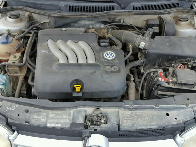 9BWGB61J624054018 - 2002 VOLKSWAGEN GOLF GLS SILVER photo 7