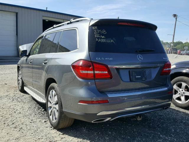 4JGDF6EE1HA860949 - 2017 MERCEDES-BENZ GLS 450 4M GRAY photo 3