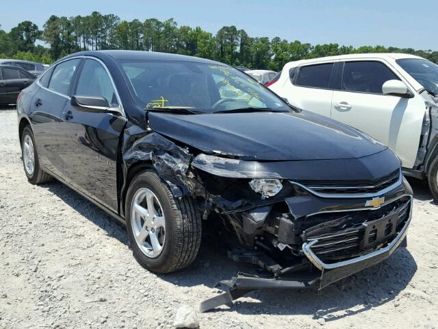 1G1ZB5ST7HF262301 - 2017 CHEVROLET MALIBU LS BLACK photo 1