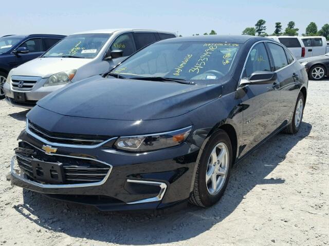 1G1ZB5ST7HF262301 - 2017 CHEVROLET MALIBU LS BLACK photo 2